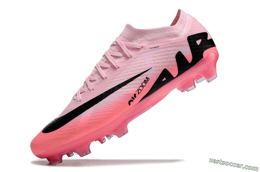 Nike Air Zoom Mercurial Vapor 15 Elite FG Low-Tops Soccer Cleats - Pink/Black 5