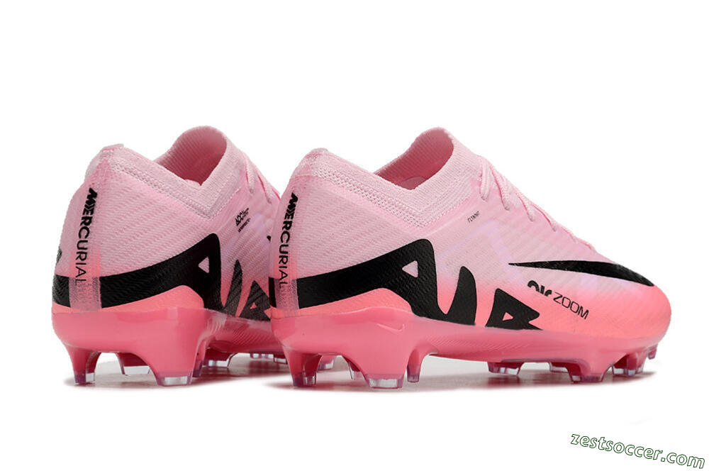 Nike Air Zoom Mercurial Vapor 15 Elite FG Low-Tops Soccer Cleats - Pink/Black 6