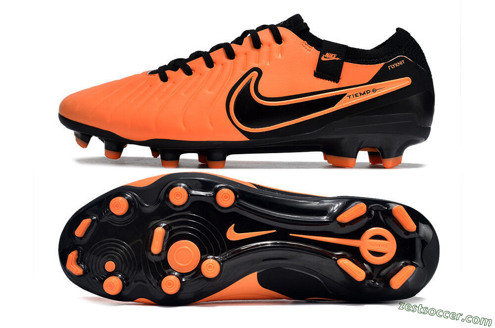 Nike Tiempo Legend 10 Elite FG Low-Tops Soccer Cleats - Orange/Black 1