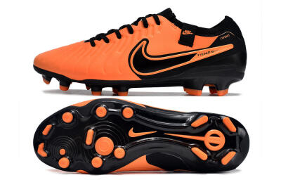 Nike Tiempo Legend 10 Elite FG Low-Tops Soccer Cleats - Orange/Black