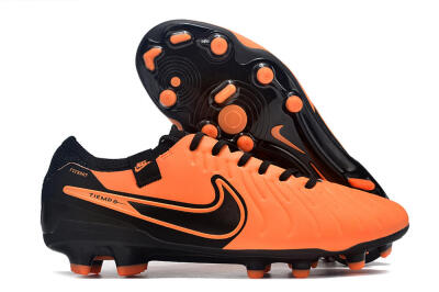 Nike Tiempo Legend 10 Elite FG Low-Tops Soccer Cleats - Orange/Black