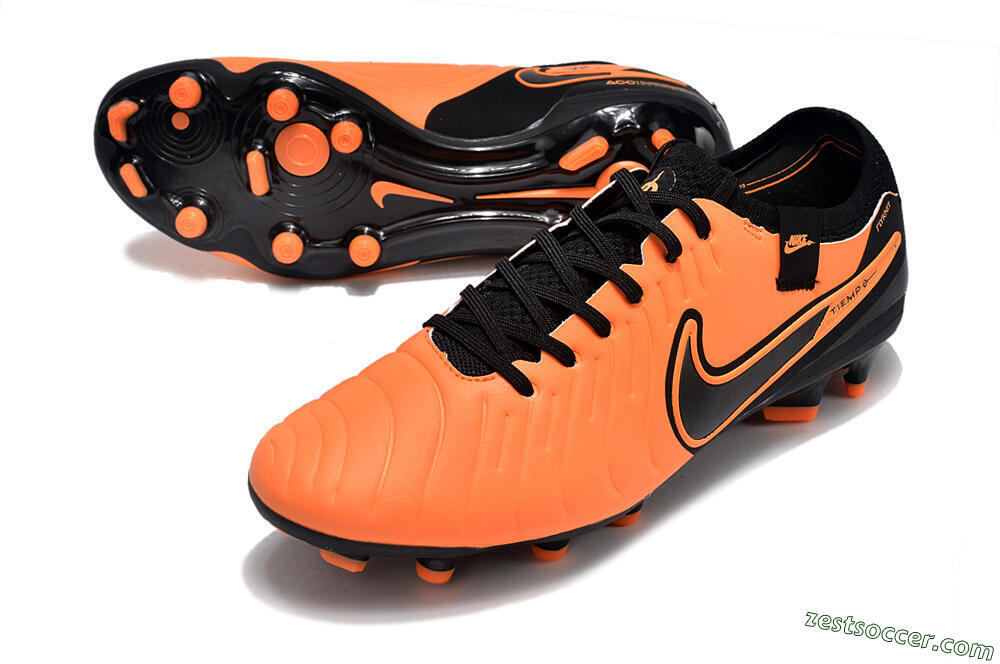 Nike Tiempo Legend 10 Elite FG Low-Tops Soccer Cleats - Orange/Black 3