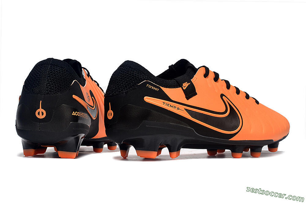 Nike Tiempo Legend 10 Elite FG Low-Tops Soccer Cleats - Orange/Black 6