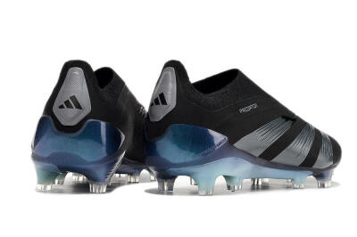 Adidas Predator 24 Elite LL FG Low-Tops Soccer Cleats - Black/Silver/Jade