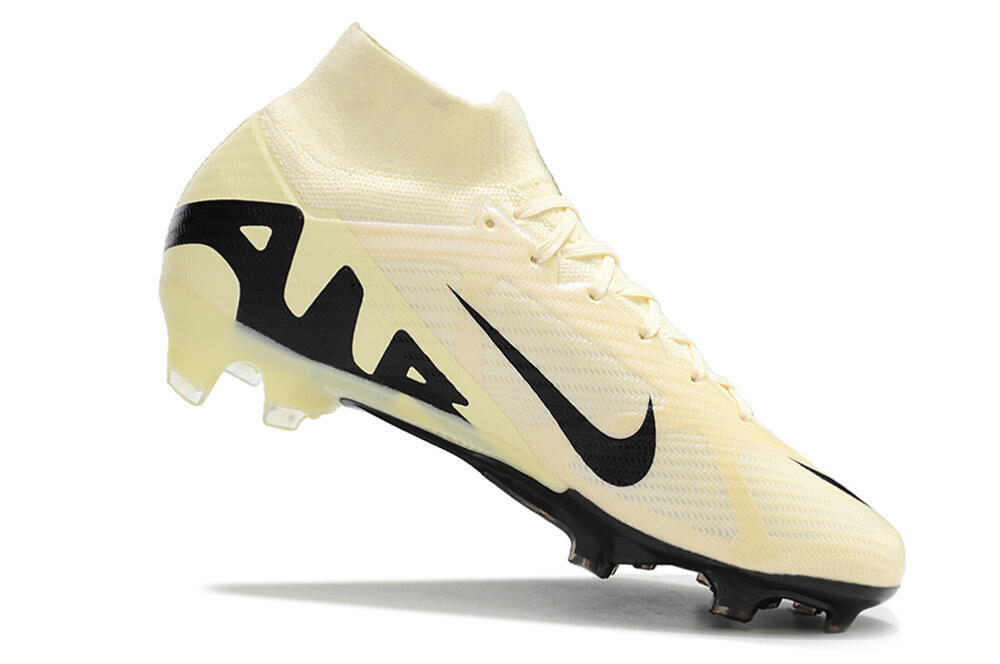 Nike Air Zoom Mercurial Superfly 9 Elite FG High-Tops Soccer Cleats - Beige/Black 4