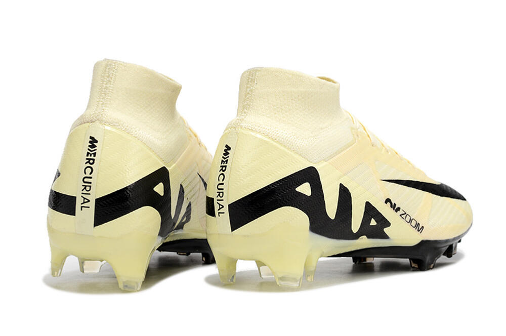 Nike Air Zoom Mercurial Superfly 9 Elite FG High-Tops Soccer Cleats - Beige/Black 6