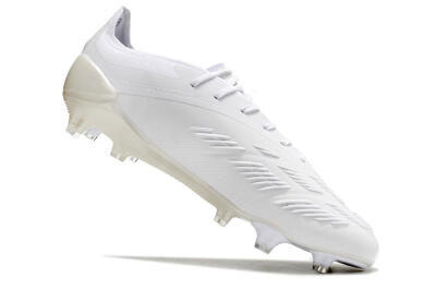 Adidas Predator Elite FG Low-Tops Soccer Cleats - White/Silver