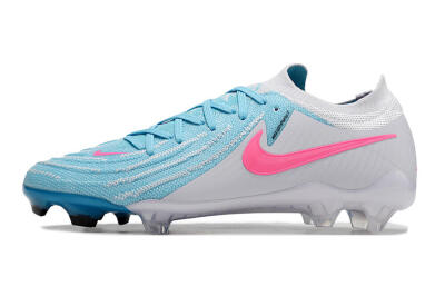 Nike Phantom Luna Elite NU FG Low-Tops Soccer Cleats - Blue/White/Pink