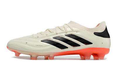 Adidas Copa Pure 2+ FG Low-Tops Soccer Cleats - Beige/Black/Red