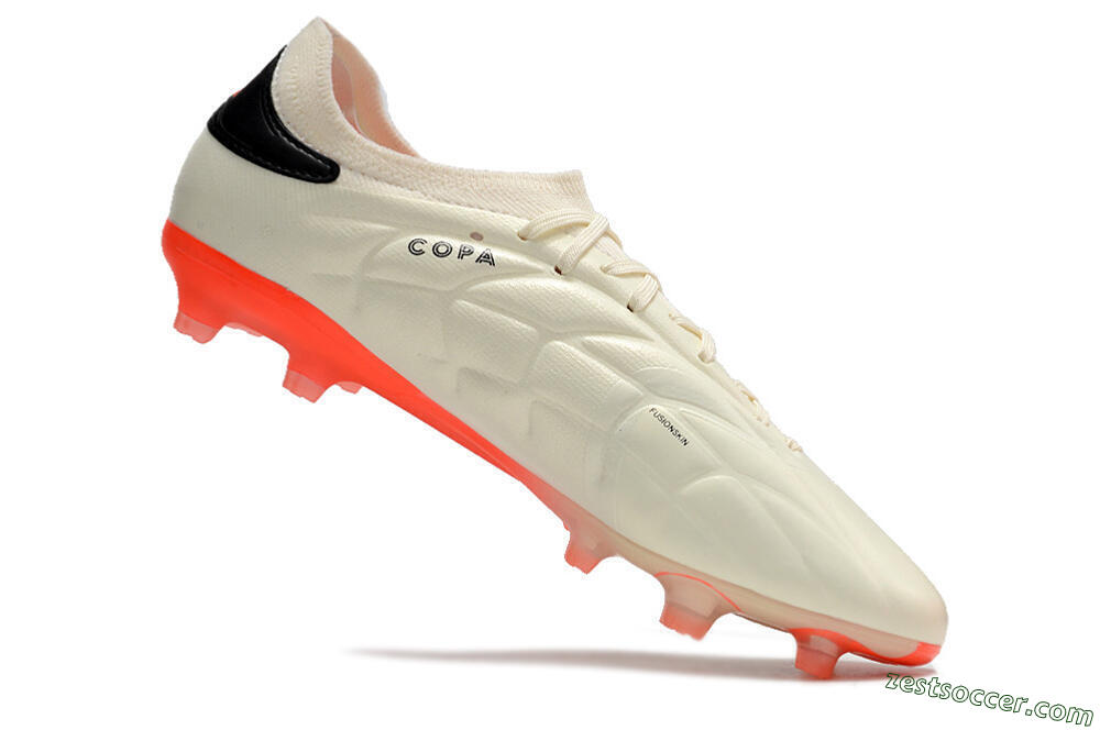 Adidas Copa Pure 2+ FG Low-Tops Soccer Cleats - Beige/Black/Red 4