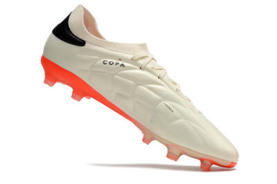 Adidas Copa Pure 2+ FG Low-Tops Soccer Cleats - Beige/Black/Red