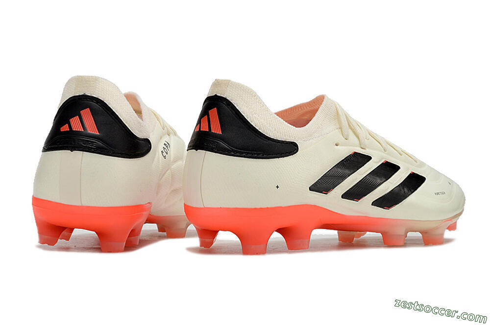 Adidas Copa Pure 2+ FG Low-Tops Soccer Cleats - Beige/Black/Red 6