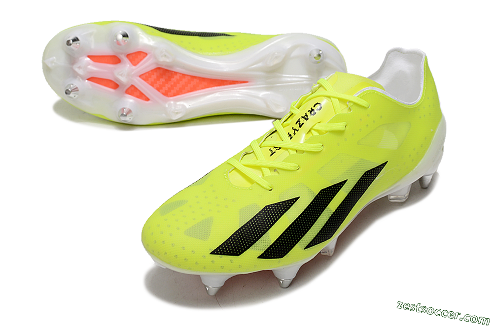 Adidas X Crazyfast.1 SG Low-Tops Soccer Cleats - Yellow/Black/Red 3