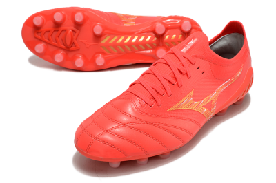 Mizuno Morelia Neo 3 FG Low-Tops Soccer Cleats - Red/Yellow