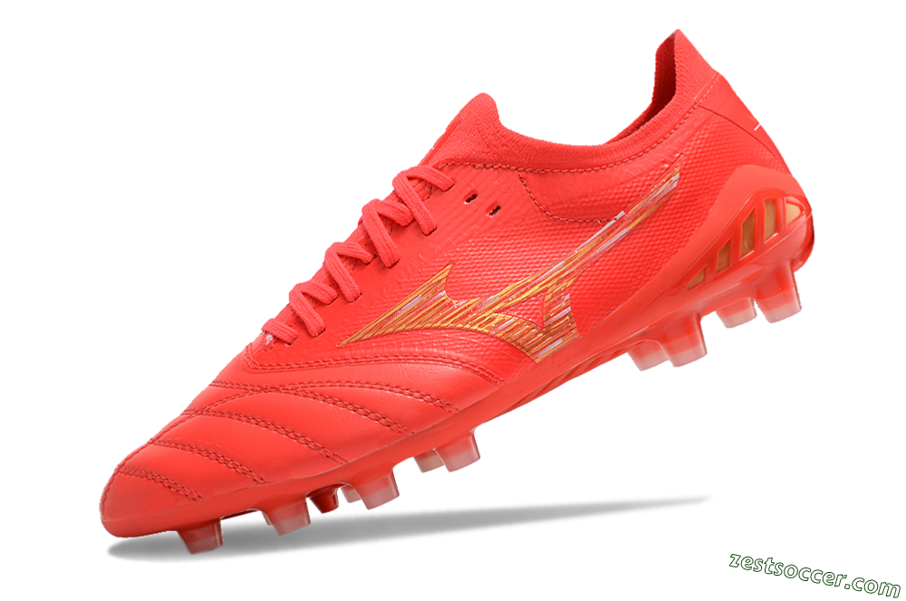 Mizuno Morelia Neo 3 FG Low-Tops Soccer Cleats - Red/Yellow 5