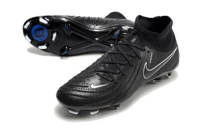 Nike Phantom Luna Elite FG High-Tops Soccer Cleats - Black/White/Blue