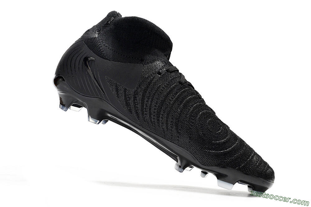 Nike Phantom Luna Elite FG High-Tops Soccer Cleats - Black/White/Blue 4
