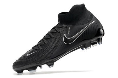 Nike Phantom Luna Elite FG High-Tops Soccer Cleats - Black/White/Blue