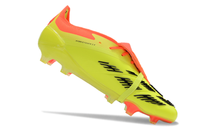 Adidas Predator Elite Foldover Tongue FG Low-Tops Soccer Cleats - Yellow/Black/Red