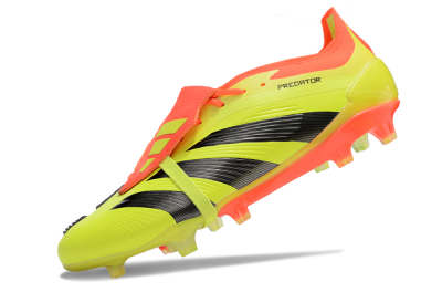 Adidas Predator Elite Foldover Tongue FG Low-Tops Soccer Cleats - Yellow/Black/Red