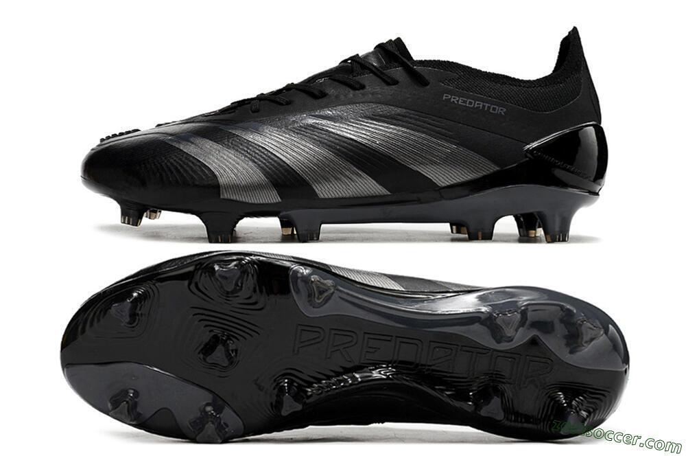 Adidas Predator Accuracy.1 FG Low-Tops Soccer Cleats - Black/Dark Blue 1