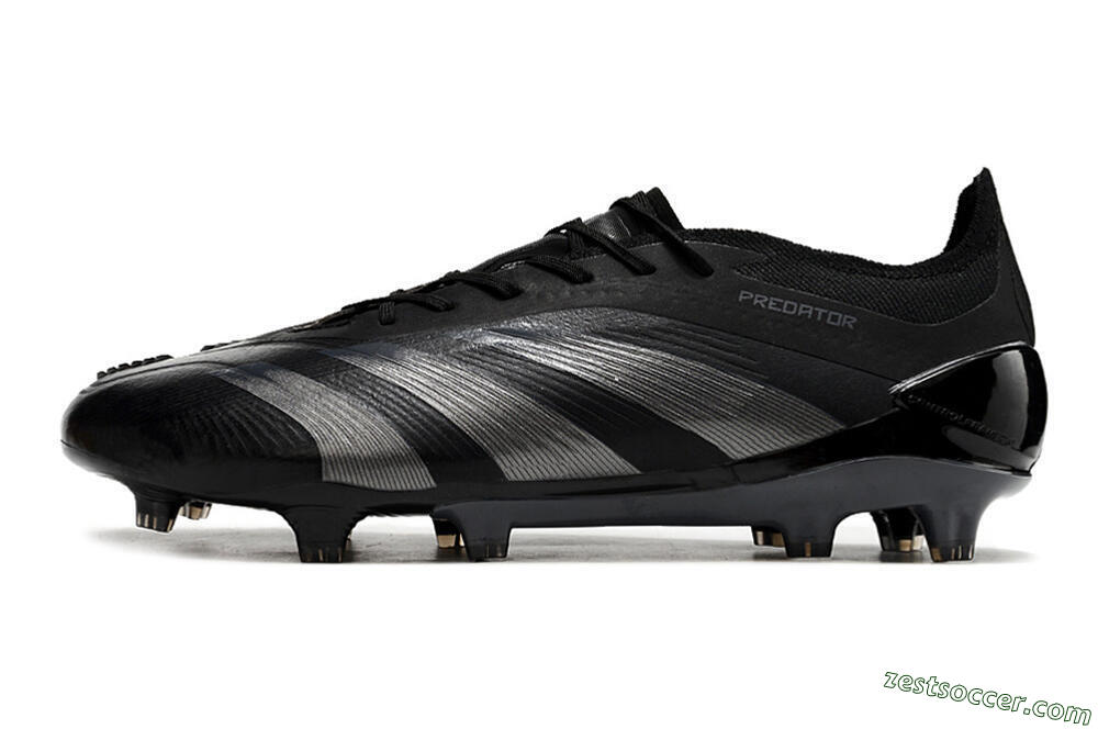 Adidas Predator Accuracy.1 FG Low-Tops Soccer Cleats - Black/Dark Blue 2