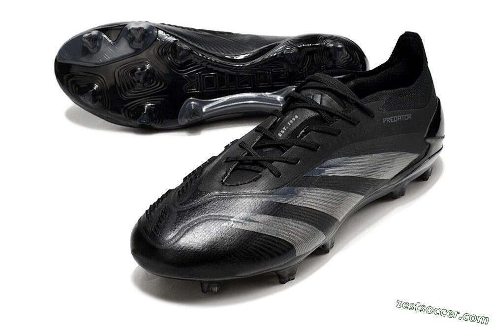 Adidas Predator Accuracy.1 FG Low-Tops Soccer Cleats - Black/Dark Blue 3