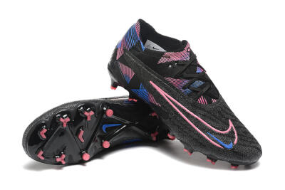 Nike Phantom GX Elite FG Low-Tops Soccer Cleats - Black/Pink/Blue