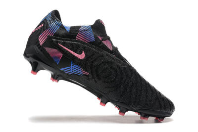 Nike Phantom GX Elite FG Low-Tops Soccer Cleats - Black/Pink/Blue