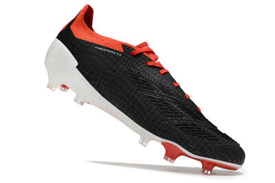 Adidas Predator Accuracy+ FG Low-Tops Soccer Cleats - Black/White/Red