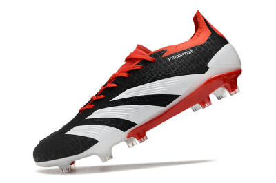 Adidas Predator Accuracy+ FG Low-Tops Soccer Cleats - Black/White/Red