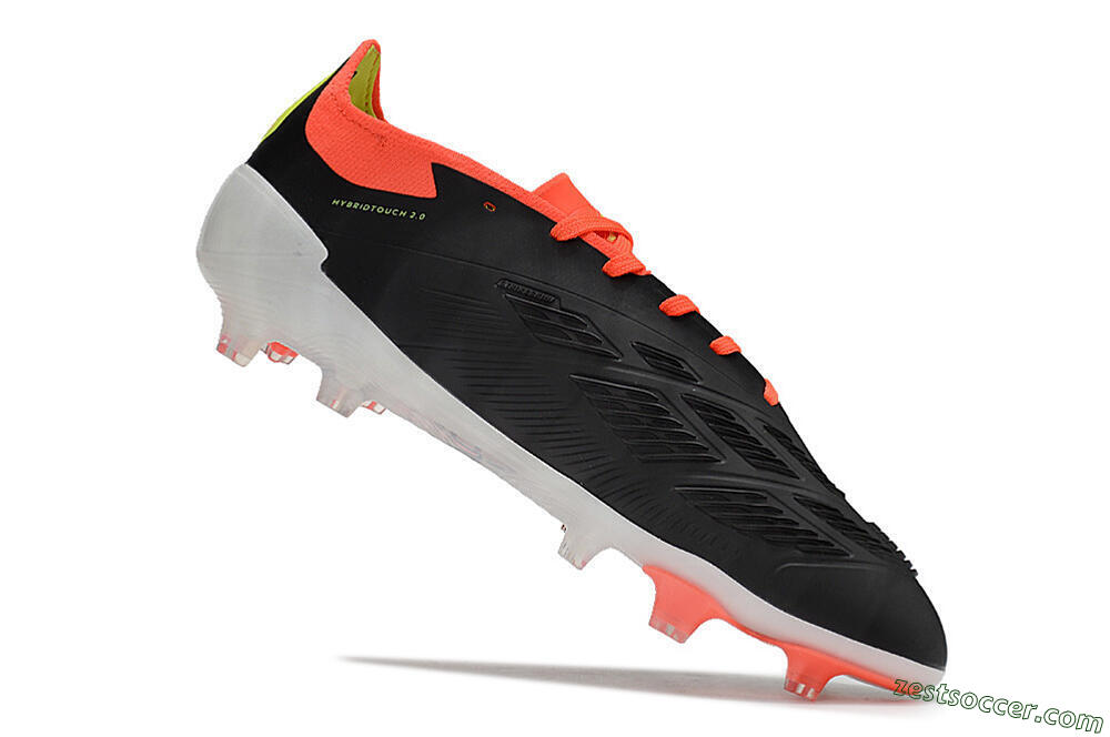 Adidas Predator Elite FG Low-Tops Soccer Cleats - Black/White/Pink 4