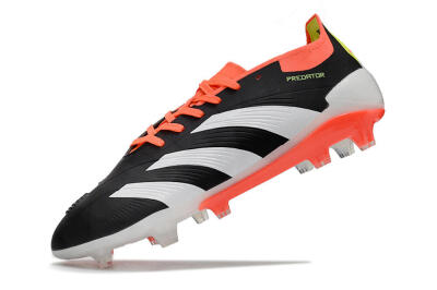 Adidas Predator Elite FG Low-Tops Soccer Cleats - Black/White/Pink