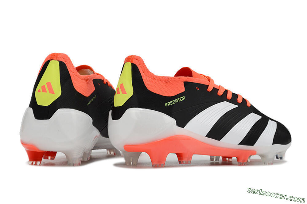 Adidas Predator Elite FG Low-Tops Soccer Cleats - Black/White/Pink 6