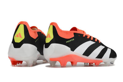 Adidas Predator Elite FG Low-Tops Soccer Cleats - Black/White/Pink
