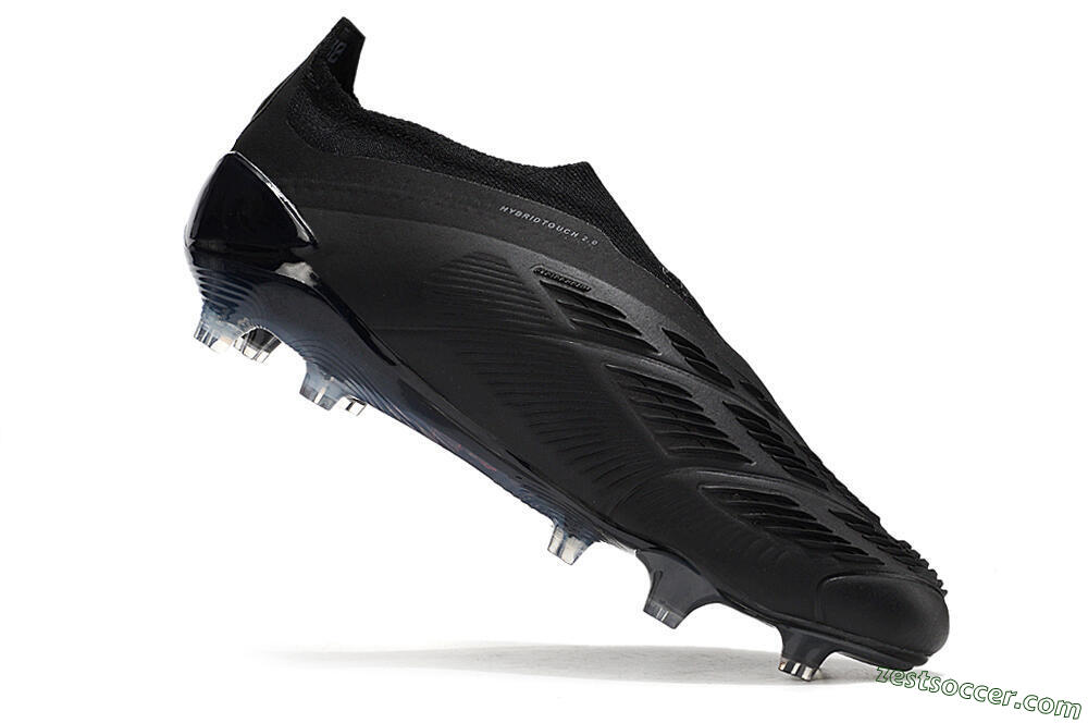 Adidas Predator Elite Laceless FG Low-Tops Soccer Cleats - Black/Jade/Red 4