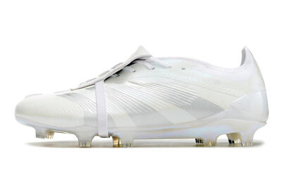 Adidas Predator Elite Foldover Tongue FG Low-Tops Soccer Cleats - White/Silver