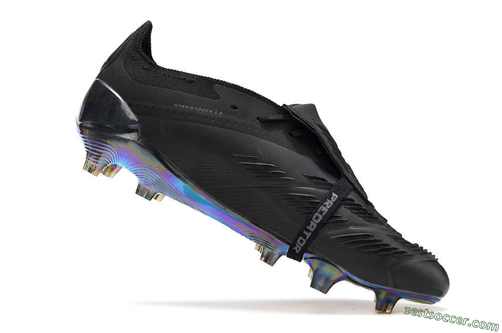 Adidas Predator Elite Foldover Tongue FG Low-Tops Soccer Cleats - Black/Silver/Gold 4