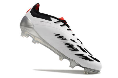 Adidas Predator Elite FG Low-Tops Soccer Cleats - White/Black/Red