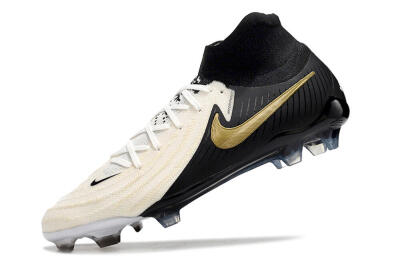 Nike Phantom Luna Elite NU FG High-Tops Soccer Cleats - White/Black/Gold