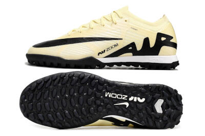 Nike Air Zoom Mercurial Vapor 15 Elite TF Low-Tops Soccer Shoes - Beige/Black/White