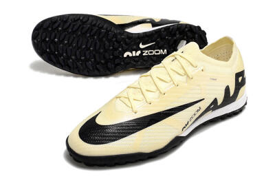 Nike Air Zoom Mercurial Vapor 15 Elite TF Low-Tops Soccer Shoes - Beige/Black/White