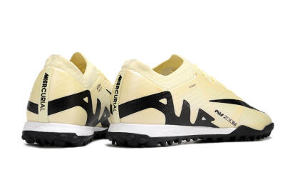 Nike Air Zoom Mercurial Vapor 15 Elite TF Low-Tops Soccer Shoes - Beige/Black/White