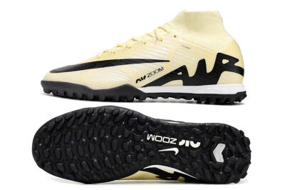 Nike Air Zoom Mercurial Superfly 9 Elite TF High-Tops Soccer Shoes - Beige/Black