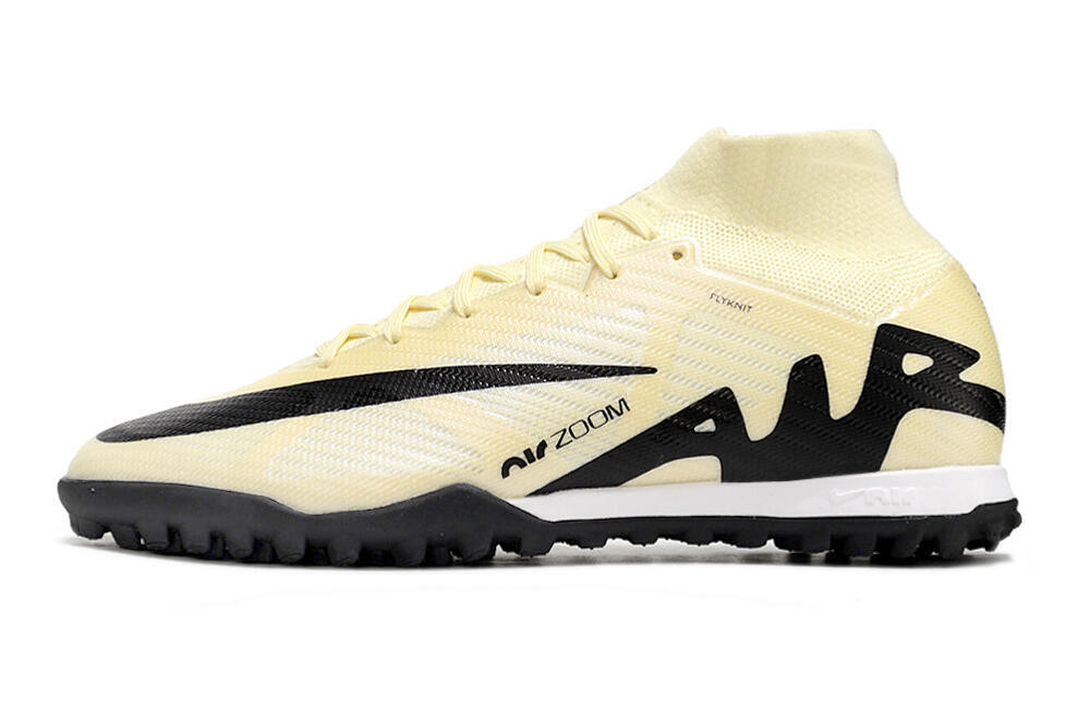 Nike Air Zoom Mercurial Superfly 9 Elite TF High-Tops Soccer Shoes - Beige/Black 2