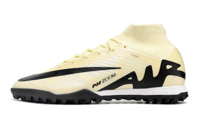 Nike Air Zoom Mercurial Superfly 9 Elite TF High-Tops Soccer Shoes - Beige/Black