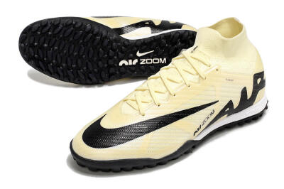Nike Air Zoom Mercurial Superfly 9 Elite TF High-Tops Soccer Shoes - Beige/Black