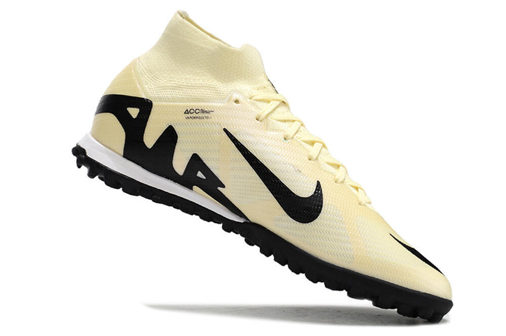 Nike Air Zoom Mercurial Superfly 9 Elite TF High-Tops Soccer Shoes - Beige/Black 4