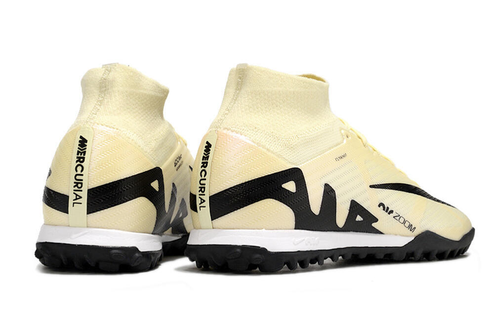 Nike Air Zoom Mercurial Superfly 9 Elite TF High-Tops Soccer Shoes - Beige/Black 6