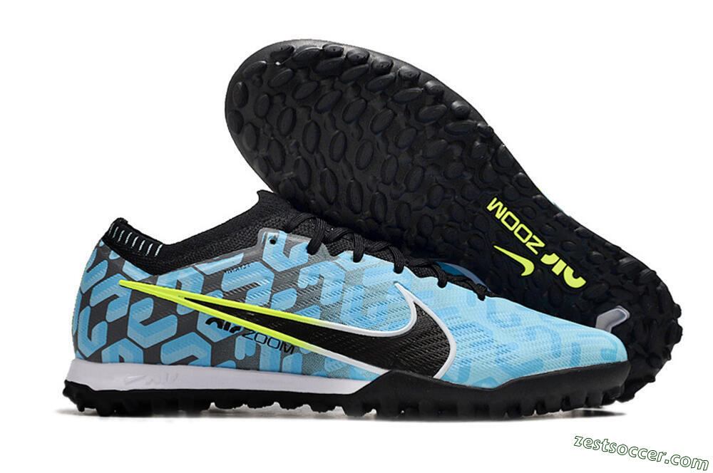 Nike Air Zoom Mercurial Vapor 15 Elite TF Low-Tops Soccer Shoes - Blue/White/Black 0